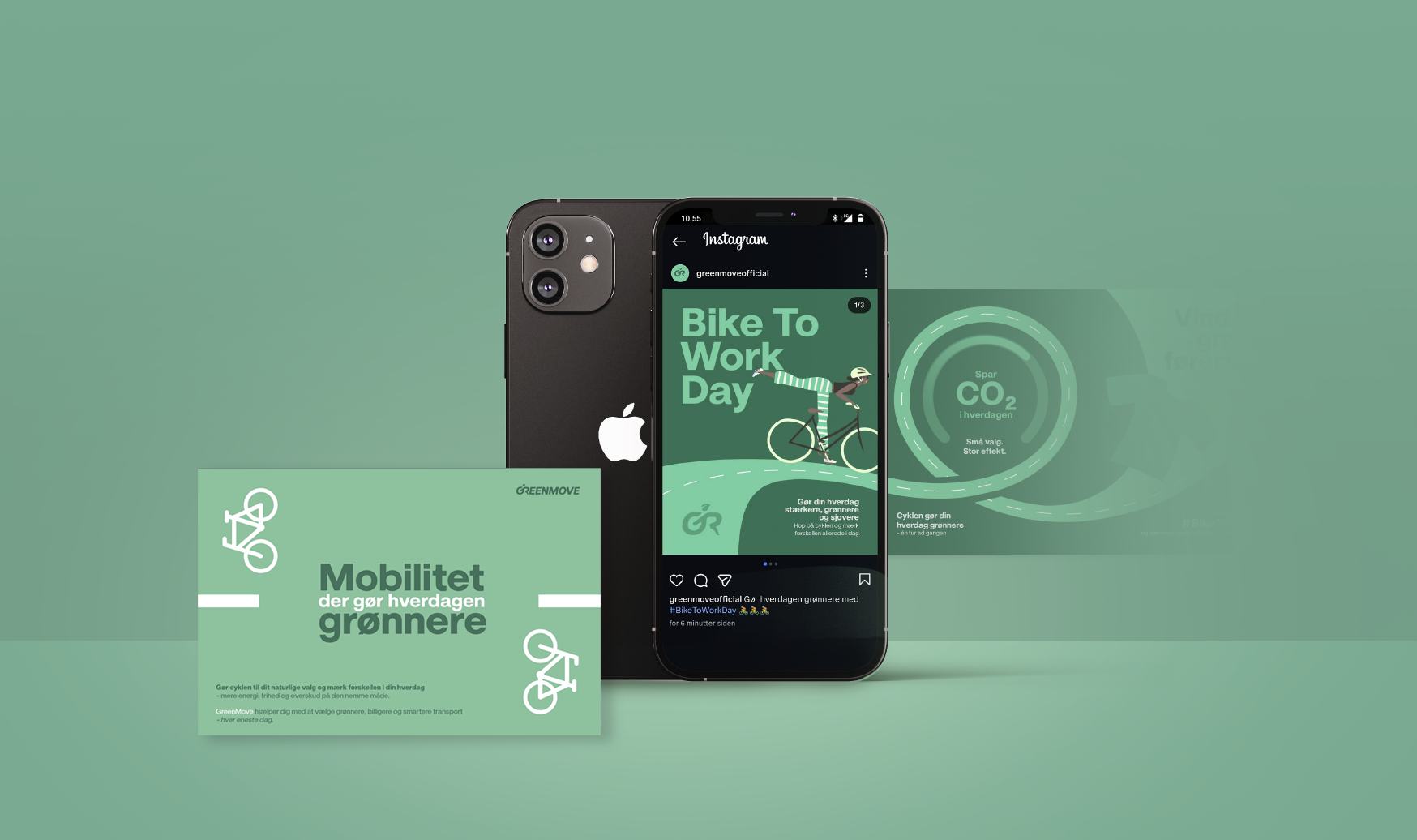 Greenmove campaign identity and digital content